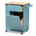 Load image into Gallery viewer, BAXTON STUDIO LIONA MODERN AND CONTEMPORARY SKY BLUE FINISHED WOOD KITCHEN STORAGE CART