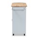 Load image into Gallery viewer, BAXTON STUDIO DONNIE COASTAL AND FARMHOUSE TWO-TONE LIGHT GREY AND NATURAL FINISHED WOOD KITCHEN STORAGE CART