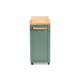 Load image into Gallery viewer, BAXTON STUDIO DORTHY COASTAL AND FARMHOUSE TWO-TONE DARK GREEN AND NATURAL WOOD KITCHEN STORAGE CART