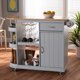 Load image into Gallery viewer, BAXTON STUDIO DONNIE COASTAL AND FARMHOUSE TWO-TONE LIGHT GREY AND NATURAL FINISHED WOOD KITCHEN STORAGE CART